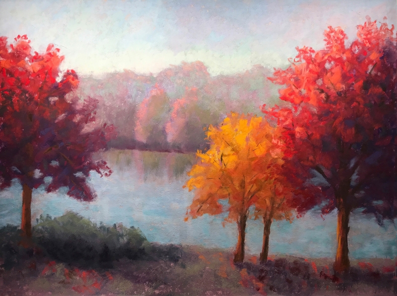 Town Lake Color by artist Sherry Barber